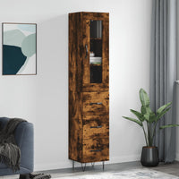 Thumbnail for Highboard Räuchereiche 34,5x34x180 cm Holzwerkstoff