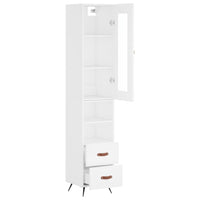 Thumbnail for Highboard Weiß 34,5x34x180 cm Holzwerkstoff
