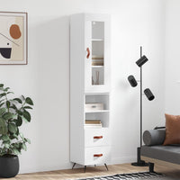 Thumbnail for Highboard Weiß 34,5x34x180 cm Holzwerkstoff