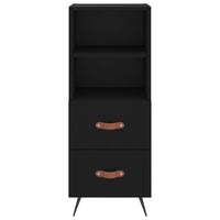 Thumbnail for Highboard Schwarz 34,5x34x180 cm Holzwerkstoff