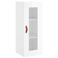 Thumbnail for Highboard Hochglanz-Weiß 34,5x34x180 cm Holzwerkstoff