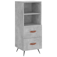 Thumbnail for Highboard Betongrau 34,5x34x180 cm Holzwerkstoff