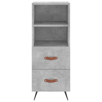 Thumbnail for Highboard Betongrau 34,5x34x180 cm Holzwerkstoff