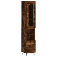 Thumbnail for Highboard Räuchereiche 34,5x34x180 cm Holzwerkstoff