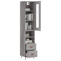 Thumbnail for Highboard Grau Sonoma 34,5x34x180 cm Holzwerkstoff