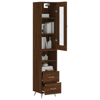Thumbnail for Highboard Braun Eichen-Optik 34,5x34x180 cm Holzwerkstoff