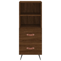 Thumbnail for Highboard Braun Eichen-Optik 34,5x34x180 cm Holzwerkstoff