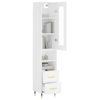 Thumbnail for Highboard Weiß 34,5x34x180 cm Holzwerkstoff
