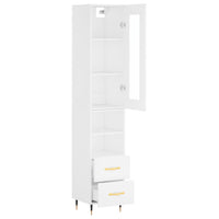 Thumbnail for Highboard Weiß 34,5x34x180 cm Holzwerkstoff
