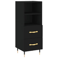 Thumbnail for Highboard Schwarz 34,5x34x180 cm Holzwerkstoff