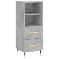 Thumbnail for Highboard Betongrau 34,5x34x180 cm Holzwerkstoff