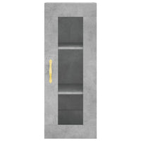 Thumbnail for Highboard Betongrau 34,5x34x180 cm Holzwerkstoff