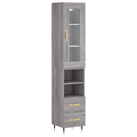 Thumbnail for Highboard Grau Sonoma 34,5x34x180 cm Holzwerkstoff