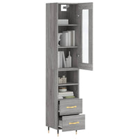 Thumbnail for Highboard Grau Sonoma 34,5x34x180 cm Holzwerkstoff