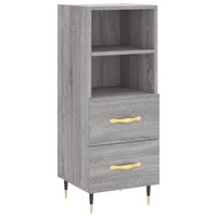 Thumbnail for Highboard Grau Sonoma 34,5x34x180 cm Holzwerkstoff