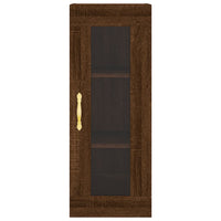 Thumbnail for Highboard Braun Eichen-Optik 34,5x34x180 cm Holzwerkstoff