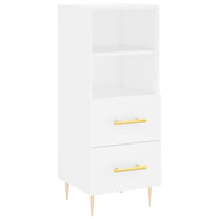 Thumbnail for Highboard Weiß 34,5x34x180 cm Holzwerkstoff