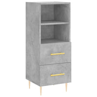 Thumbnail for Highboard Betongrau 34,5x34x180 cm Holzwerkstoff