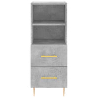 Thumbnail for Highboard Betongrau 34,5x34x180 cm Holzwerkstoff