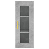 Thumbnail for Highboard Betongrau 34,5x34x180 cm Holzwerkstoff