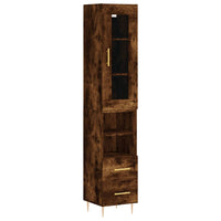 Thumbnail for Highboard Räuchereiche 34,5x34x180 cm Holzwerkstoff
