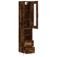 Thumbnail for Highboard Räuchereiche 34,5x34x180 cm Holzwerkstoff