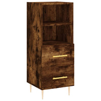 Thumbnail for Highboard Räuchereiche 34,5x34x180 cm Holzwerkstoff
