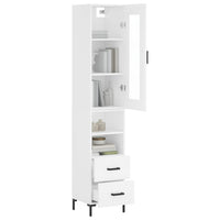 Thumbnail for Highboard Weiß 34,5x34x180 cm Holzwerkstoff