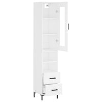 Thumbnail for Highboard Weiß 34,5x34x180 cm Holzwerkstoff