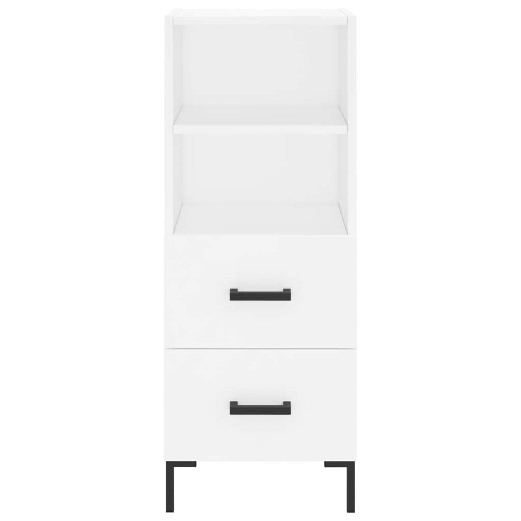 Highboard Weiß 34,5x34x180 cm Holzwerkstoff