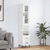 Thumbnail for Highboard Weiß 34,5x34x180 cm Holzwerkstoff