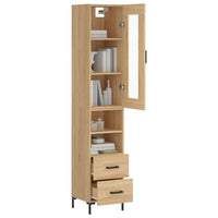 Thumbnail for Highboard Sonoma-Eiche 34,5x34x180 cm Holzwerkstoff