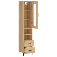 Thumbnail for Highboard Sonoma-Eiche 34,5x34x180 cm Holzwerkstoff