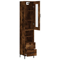 Thumbnail for Highboard Räuchereiche 34,5x34x180 cm Holzwerkstoff