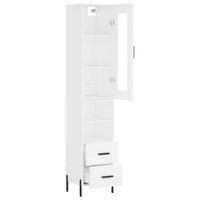 Thumbnail for Highboard Weiß 34,5x34x180 cm Holzwerkstoff