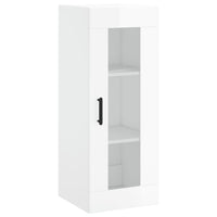Thumbnail for Highboard Hochglanz-Weiß 34,5x34x180 cm Holzwerkstoff