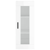 Thumbnail for Highboard Hochglanz-Weiß 34,5x34x180 cm Holzwerkstoff
