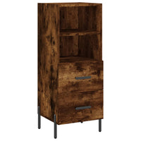 Thumbnail for Highboard Räuchereiche 34,5x34x180 cm Holzwerkstoff