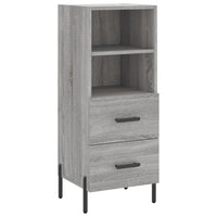 Thumbnail for Highboard Grau Sonoma 34,5x34x180 cm Holzwerkstoff