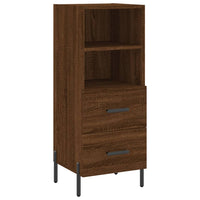 Thumbnail for Highboard Braun Eichen-Optik 34,5x34x180 cm Holzwerkstoff
