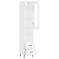 Thumbnail for Highboard Weiß 34,5x34x180 cm Holzwerkstoff