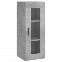 Thumbnail for Highboard Betongrau 34,5x34x180 cm Holzwerkstoff