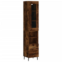Thumbnail for Highboard Räuchereiche 34,5x34x180 cm Holzwerkstoff
