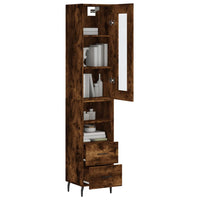 Thumbnail for Highboard Räuchereiche 34,5x34x180 cm Holzwerkstoff