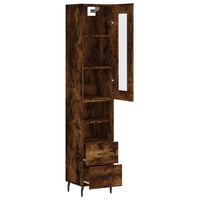 Thumbnail for Highboard Räuchereiche 34,5x34x180 cm Holzwerkstoff