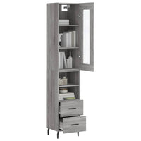 Thumbnail for Highboard Grau Sonoma 34,5x34x180 cm Holzwerkstoff