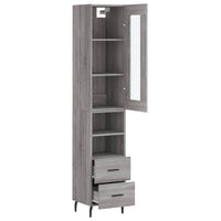 Thumbnail for Highboard Grau Sonoma 34,5x34x180 cm Holzwerkstoff