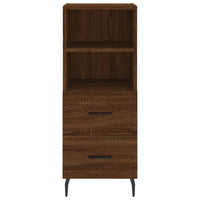 Thumbnail for Highboard Braun Eichen-Optik 34,5x34x180 cm Holzwerkstoff