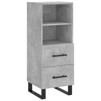 Thumbnail for Highboard Betongrau 34,5x34x180 cm Holzwerkstoff