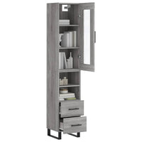 Thumbnail for Highboard Grau Sonoma 34,5x34x180 cm Holzwerkstoff